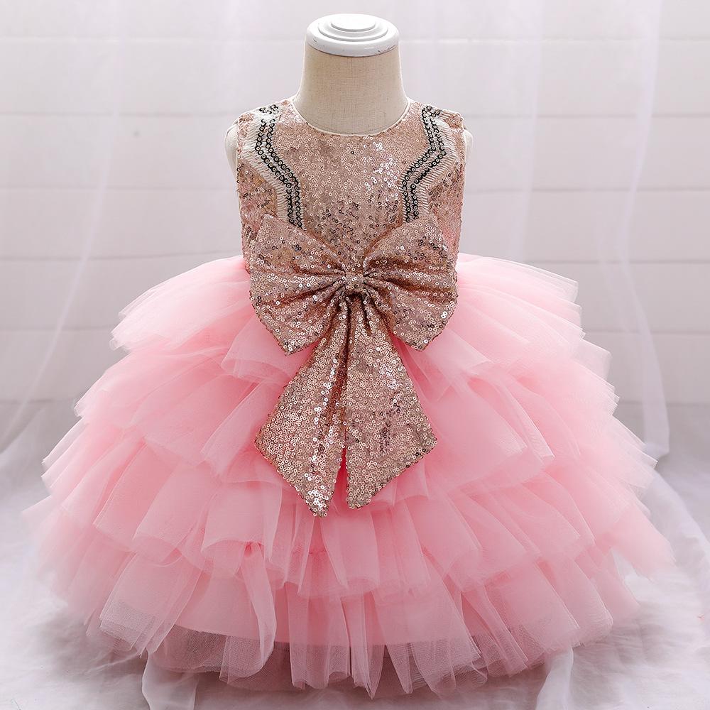 Baby Girls Cute Bow Fluffy  Dress