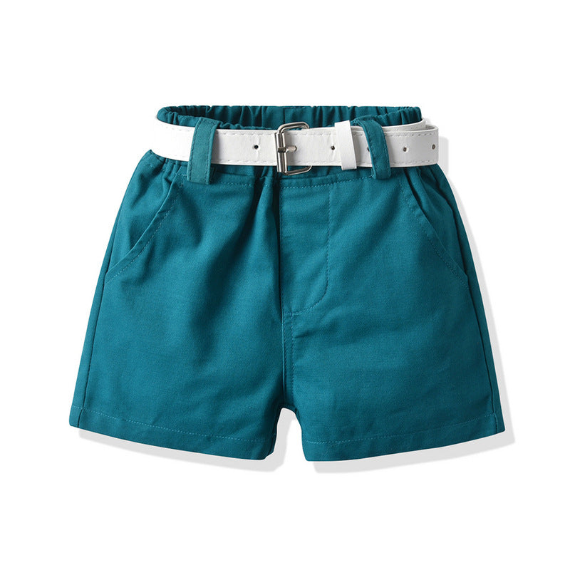 Two-piece Summer Flower Short-sleeved Shirt + Shorts