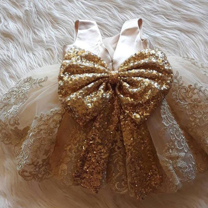 Summer Cute Baby Girls Sequins Dress
