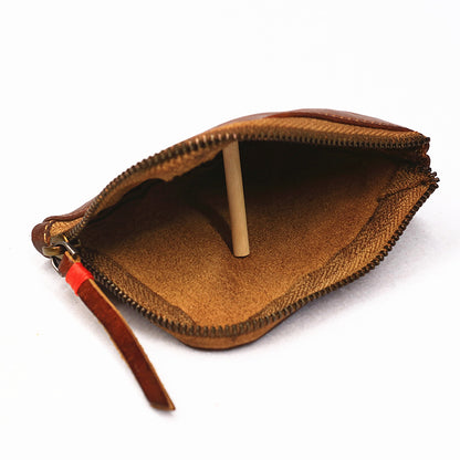 Retro Handmade Genuine Leather Coin Storage Bag