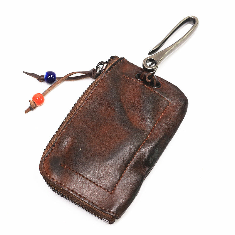 Retro Small Coin Card Holder Car Key Wallet