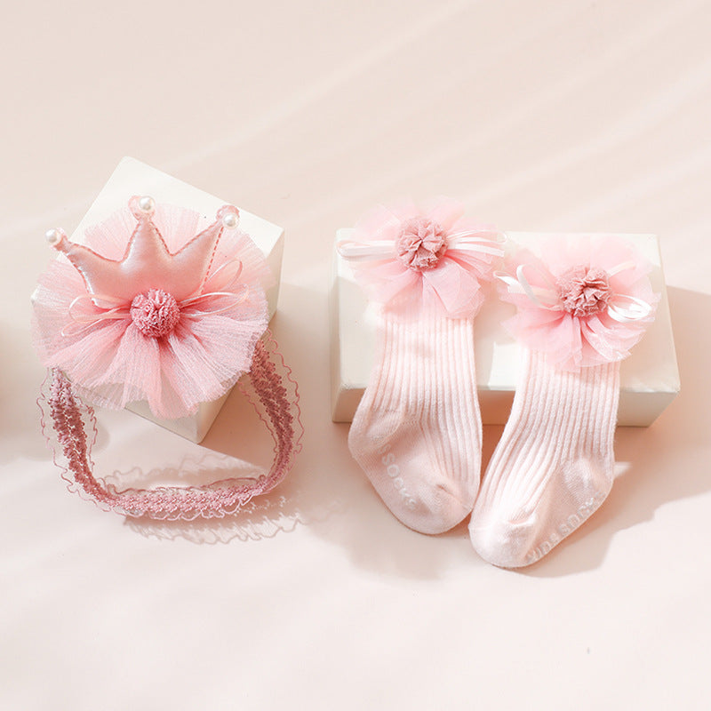 Baby Princess Hairband and Socks