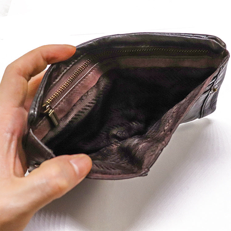 Wrinkled Retro Multi-card Soft Wallet