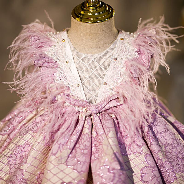 Elegant Cute Flower Embroidery Princess Dress