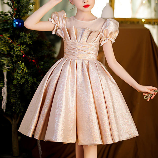Vintage Baby Girl Princess Puffy Party Dress