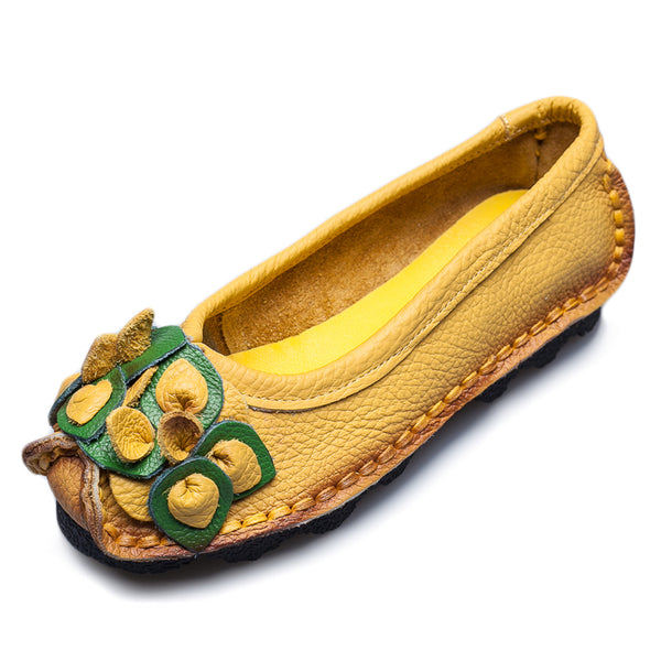 Ethnic Style Comfortable Flower Flat Shoes