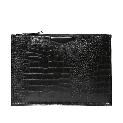 Crocodile Pattern Envelope Clutch