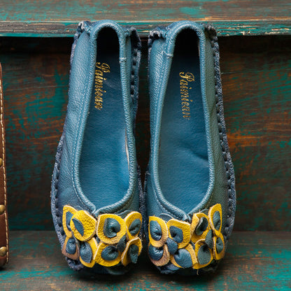Ethnic Style Comfortable Flower Flat Shoes