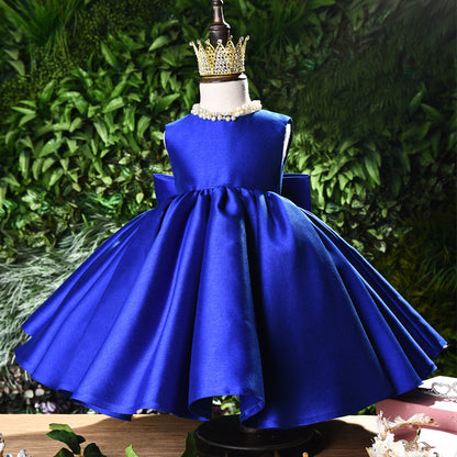Retro Elegant Girls Puffy Princess Dress