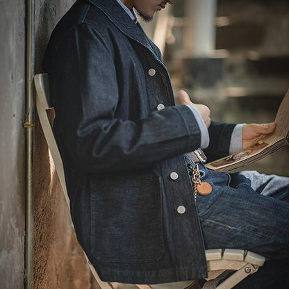Retro American Casual Washed Denim Shirt Jacket