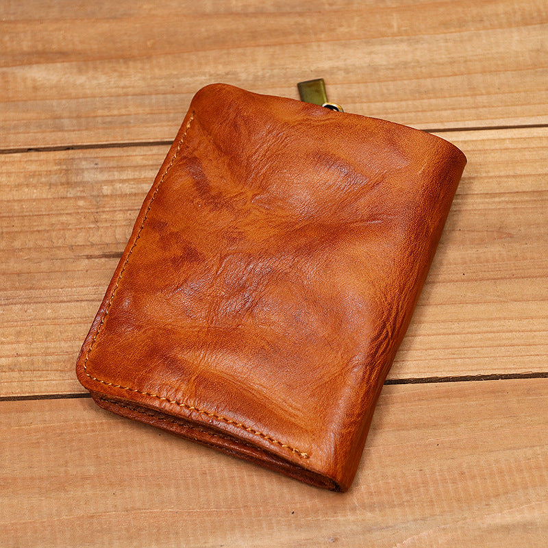 Vintage Handmade Leather Cash Wallet