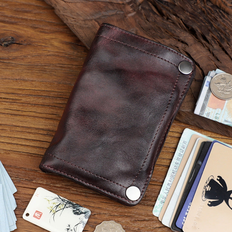 Leather Handmade Wallet High Capacity Wallet