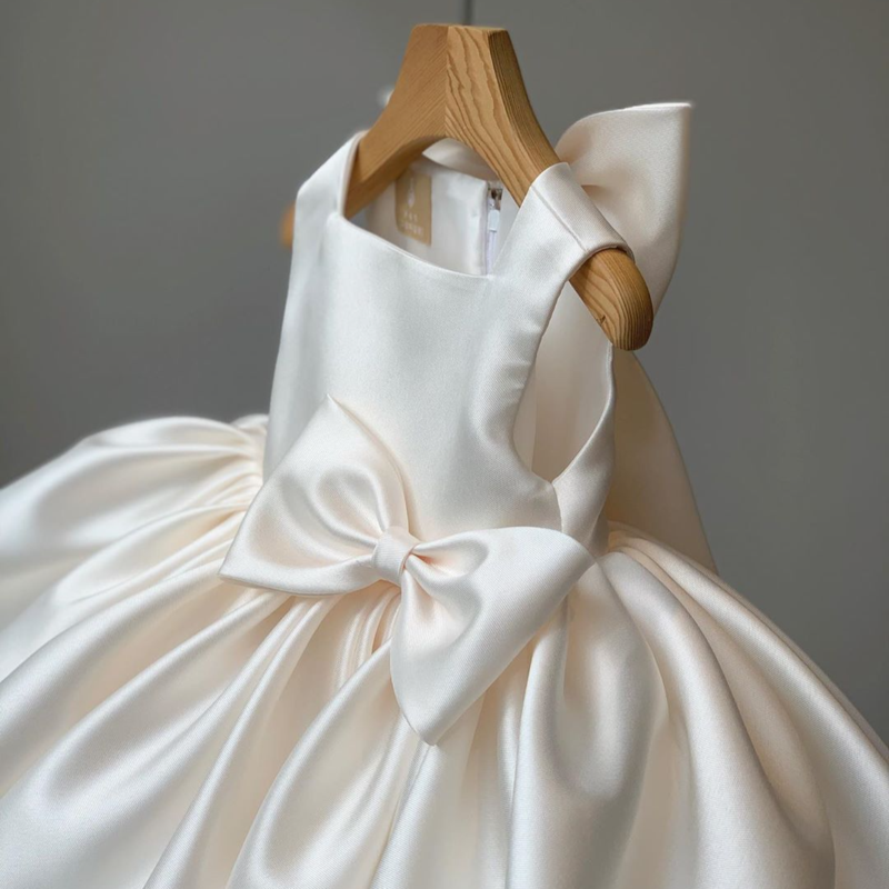 Elegant Bow Birthday Dress