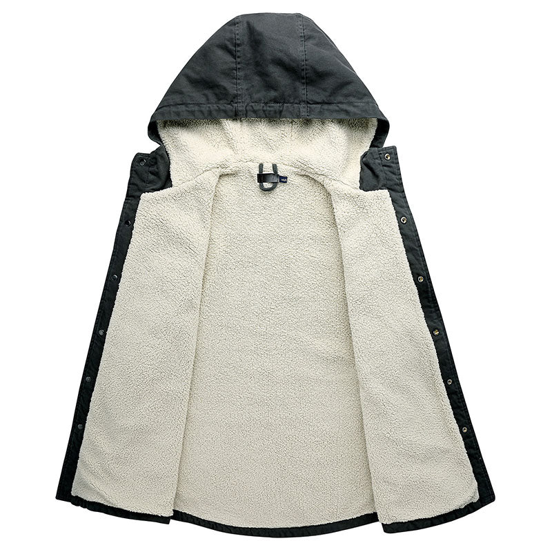 Casual Plus Fleece Long-sleeved Jacket