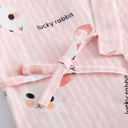 Pure Cotton Loose Kimono Nightgown