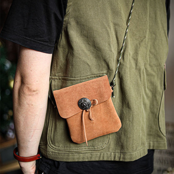 Cowhide Shoulder Messenger Mini Bag