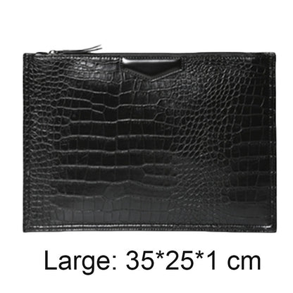 Crocodile Pattern Envelope Clutch