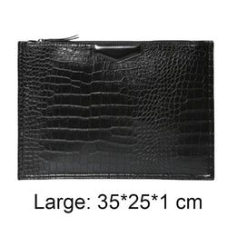 Crocodile Pattern Envelope Clutch