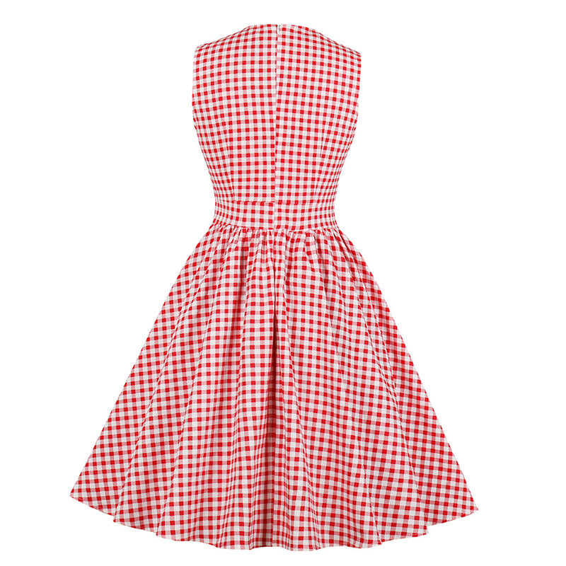 Plaid Print Retro Dress