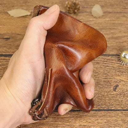 Vintage Distressed Crinkle Small Wallet