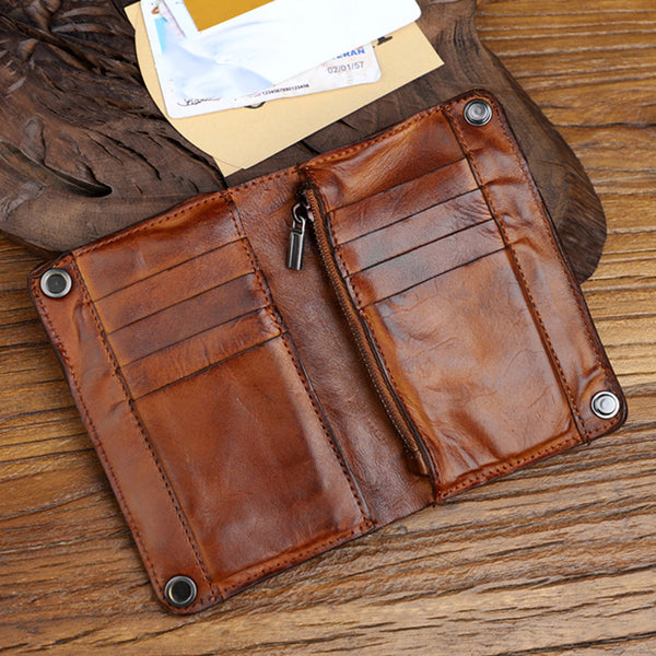 Leather Handmade Wallet High Capacity Wallet