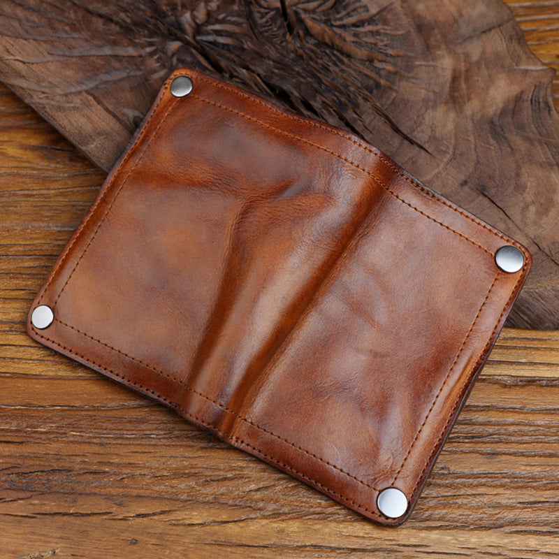 Leather Handmade Wallet High Capacity Wallet