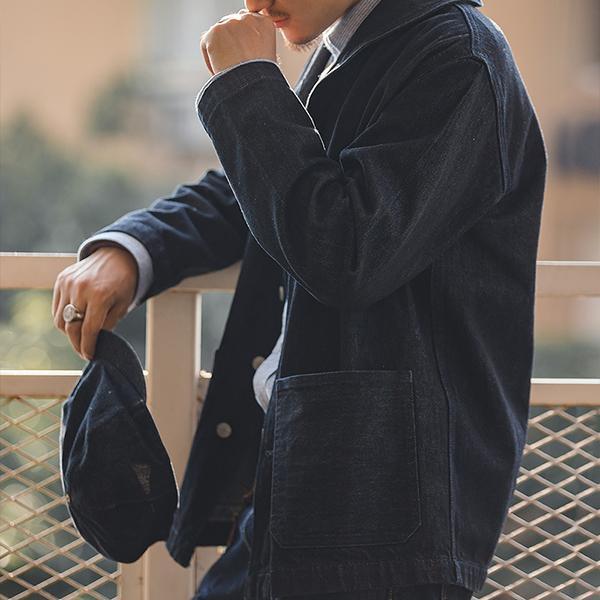 Retro American Casual Washed Denim Shirt Jacket