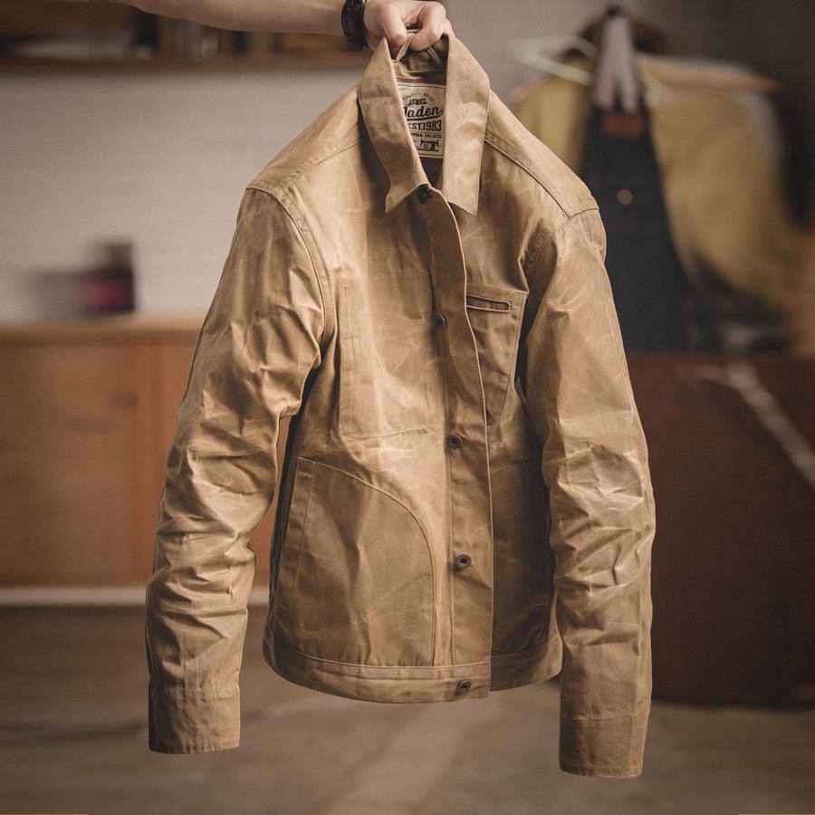 Mens  Retro Casual  Canvas Jacket