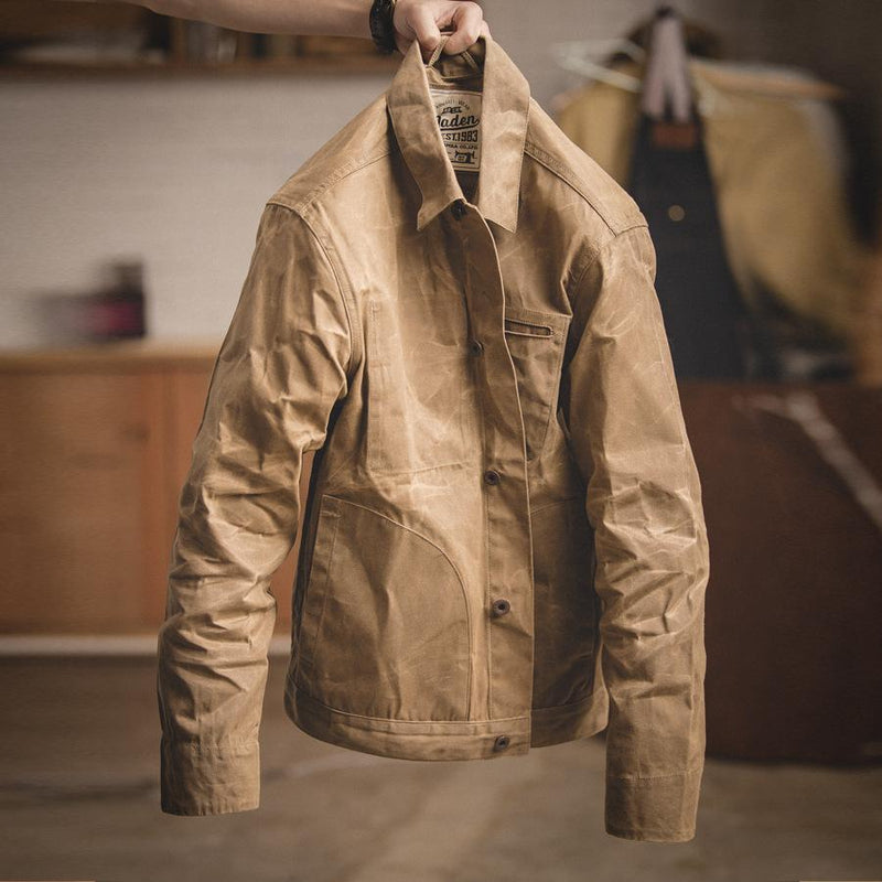 Mens  Retro Casual  Canvas Jacket