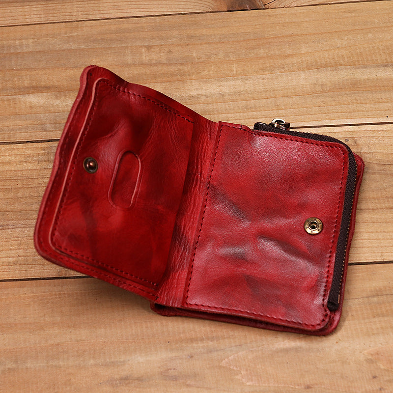 Vintage Handmade Leather Cash Wallet