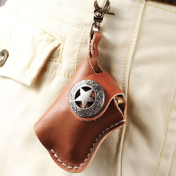 Lighter Leather Waist Hanging Holster