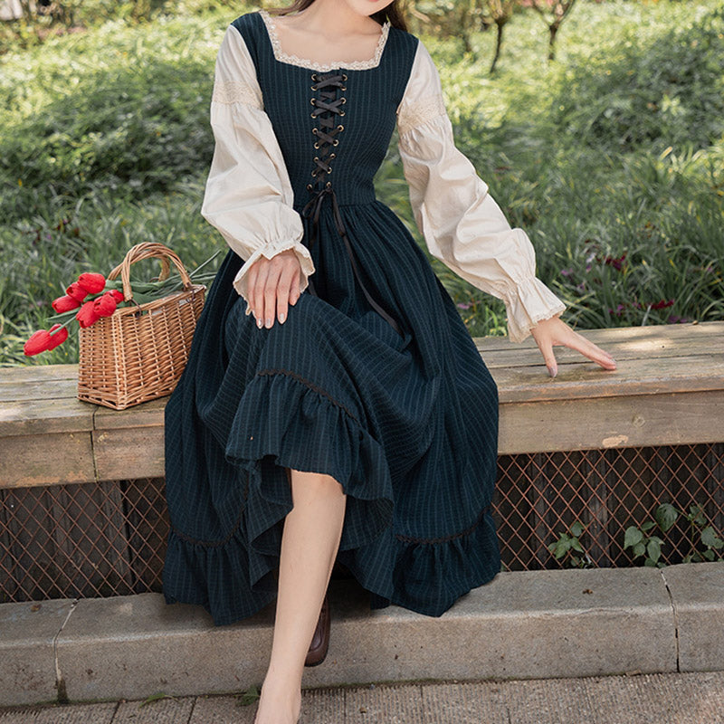 Vintage French Court Lace Dress