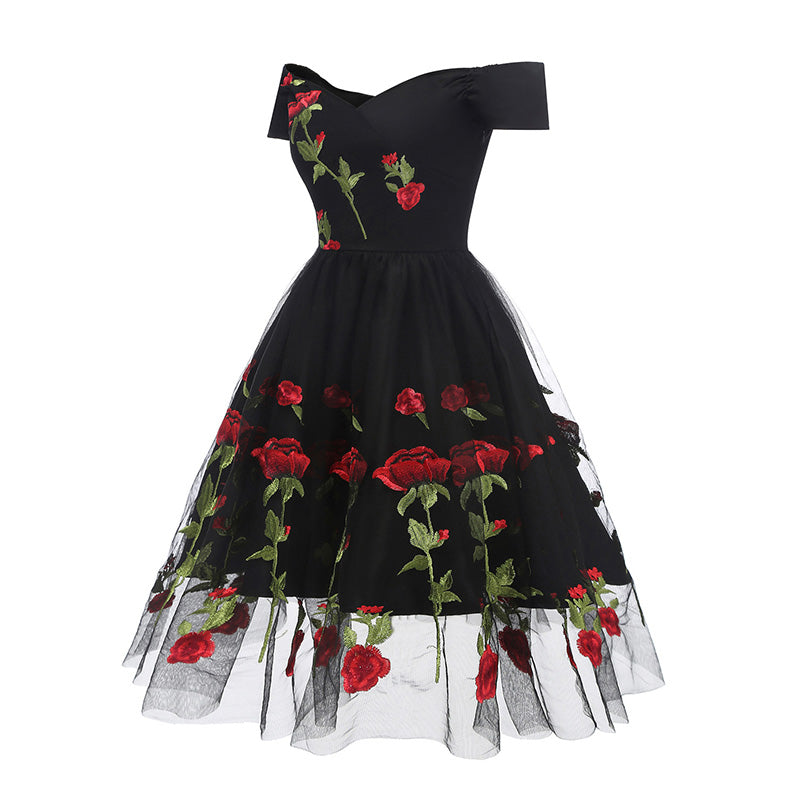 Summer Rose Lace Dress