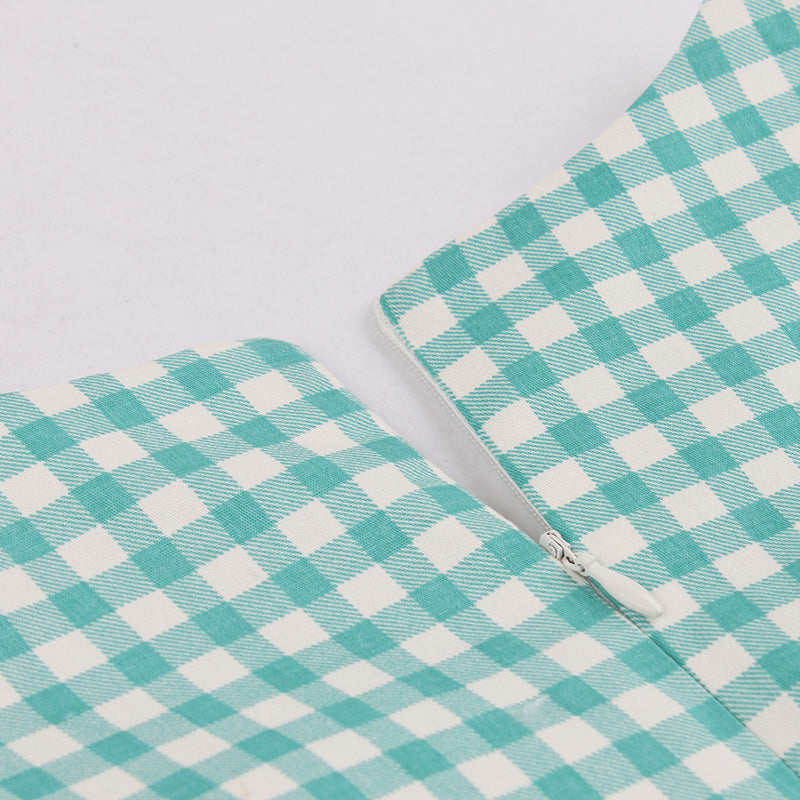 Plaid Print Retro Dress