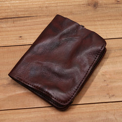 Vintage Handmade Leather Cash Wallet