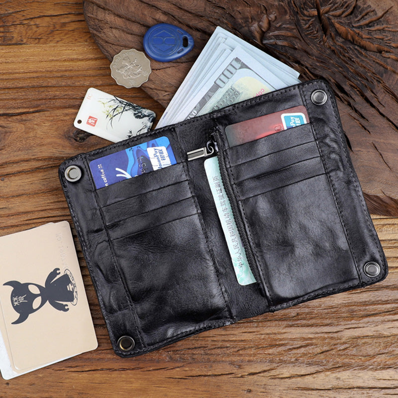Leather Handmade Wallet High Capacity Wallet