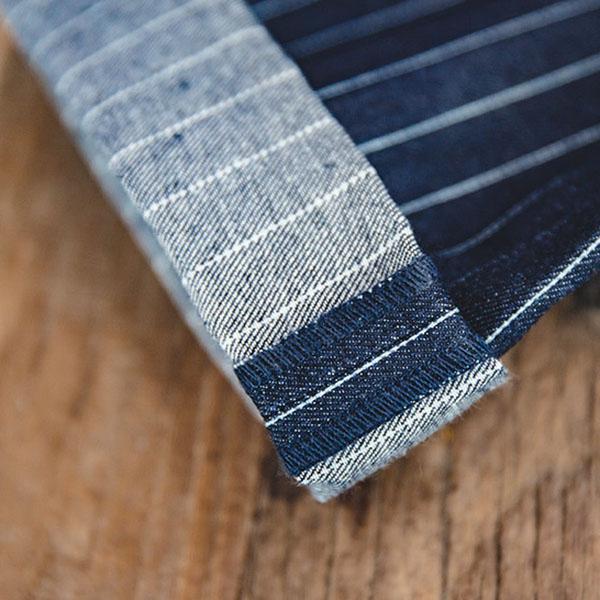 "Wabash Raw Denim" Railway Stripe Straight Men's Pants