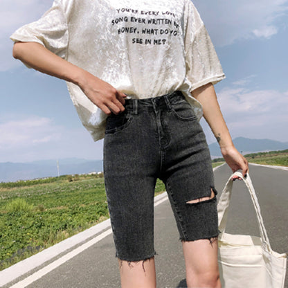 Denim High Waist Skinny Pants
