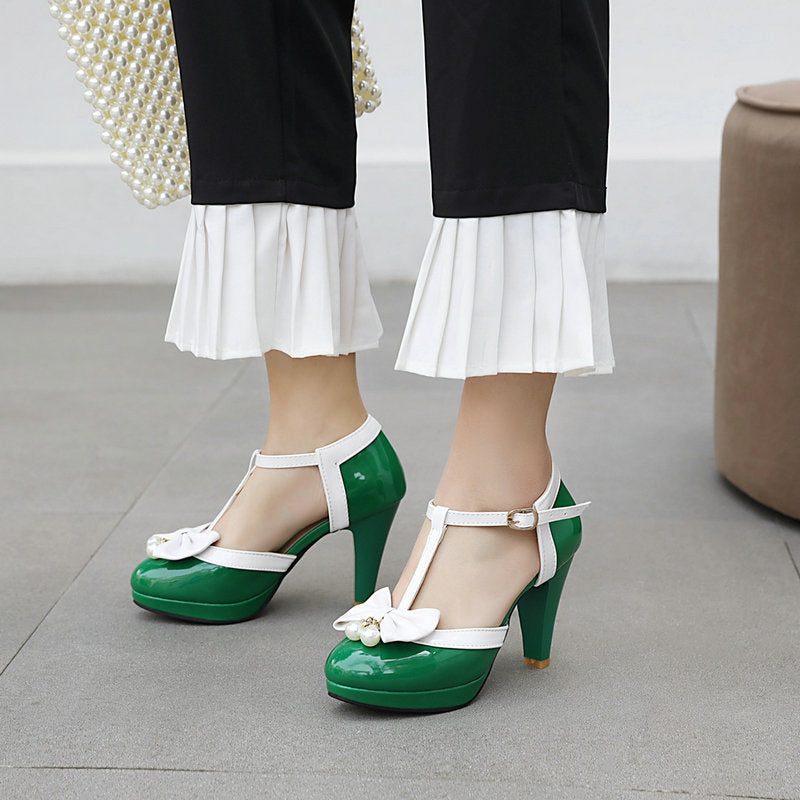 Sweet Chunky Heel Sandals