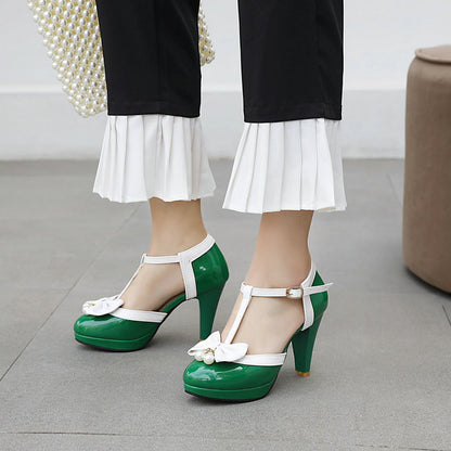 Sweet Chunky Heel Sandals
